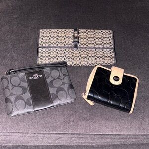 Coach Wristlet & Wallet Bundle (3)